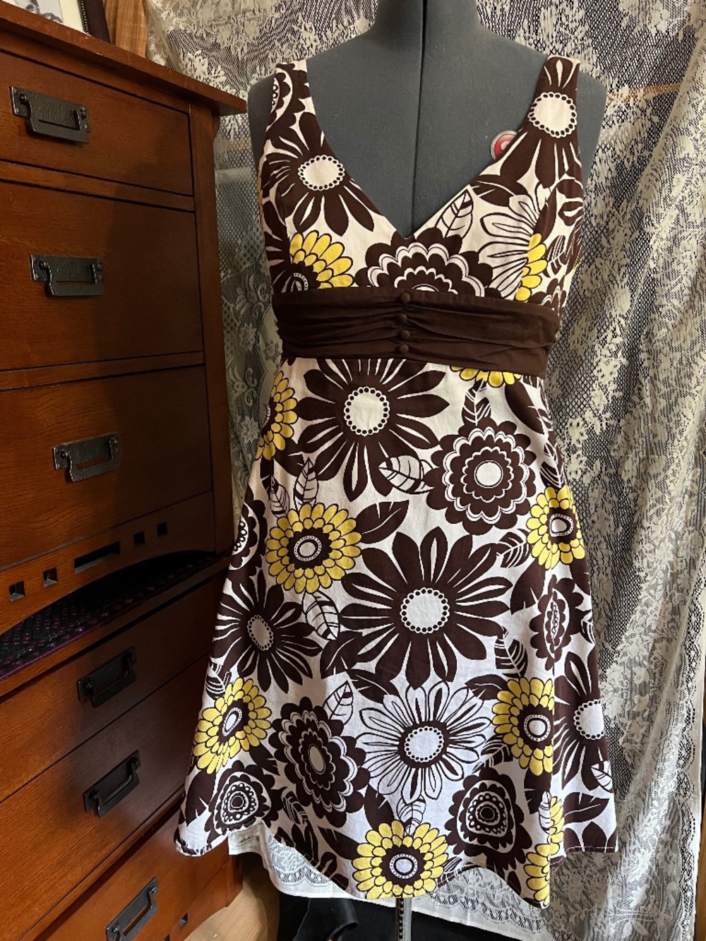 B Smart cotton dress, size 16